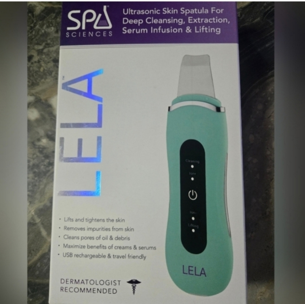Lela Ultrasonic Skin Spatula Deep Cleansing Extraction Serum Infusion & Lifting